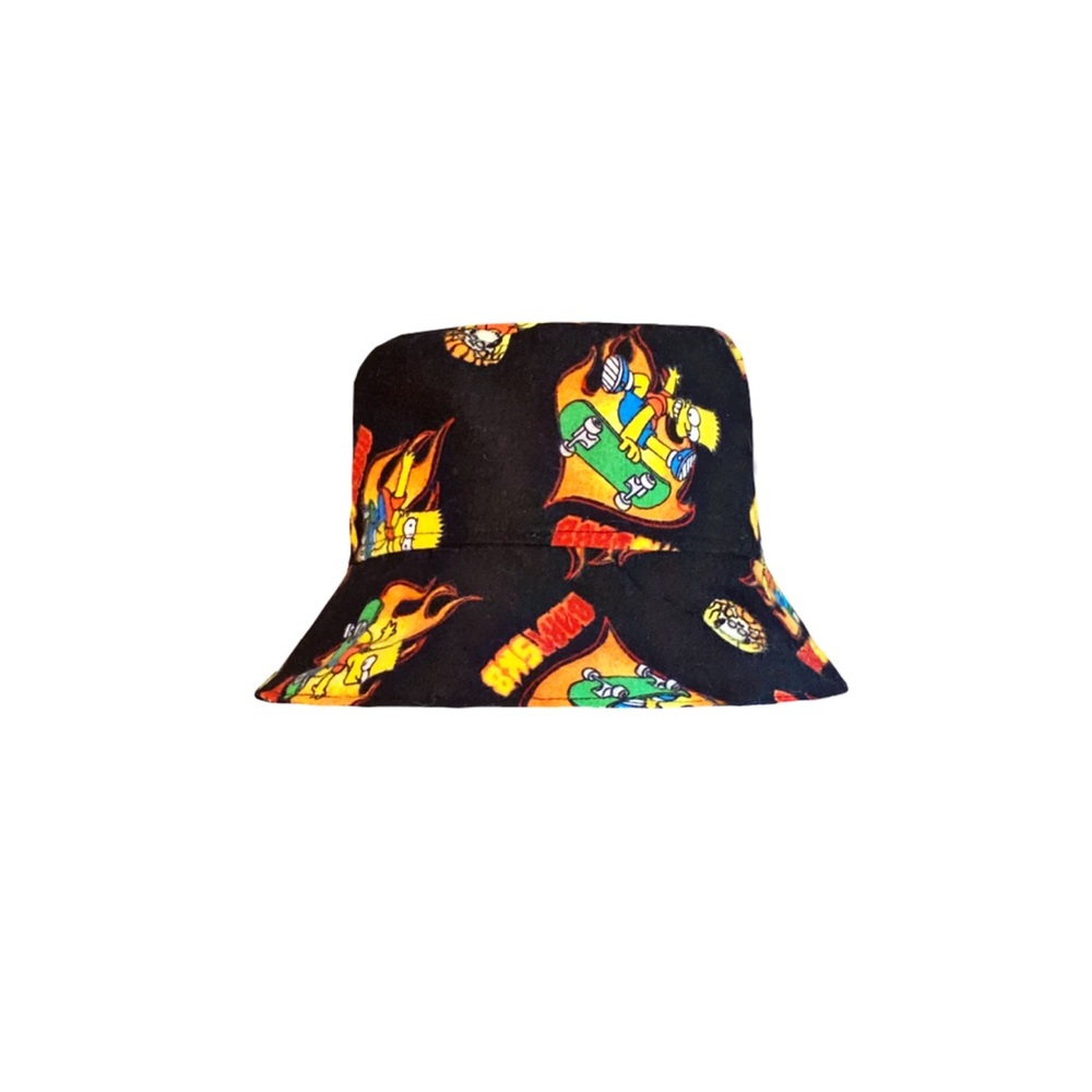 Bart Simpson / Harley Davidson Reversible Bucket Hat